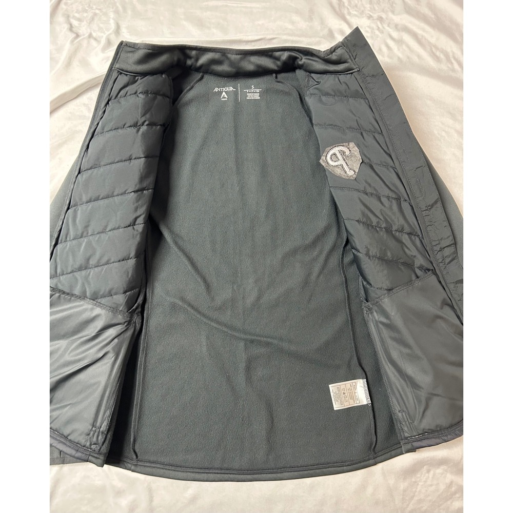 Antigua Philadelphia Phillies MLB Hybrid Quilted Full Zip Jacket Gray Womens S - Picture 6 of 15